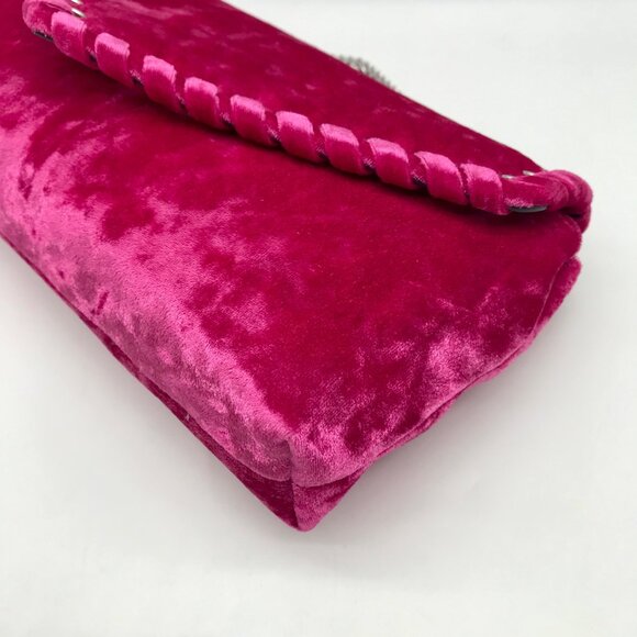 Rebecca Minkoff Pink Velvet Whip Envelope Clutch Bag - Picture 7 of 11